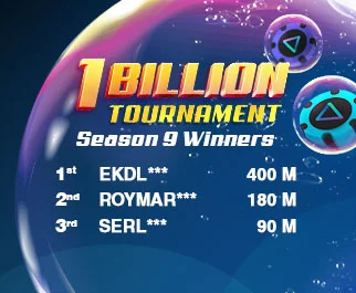 1 Billion Tournament Season 9 Winners